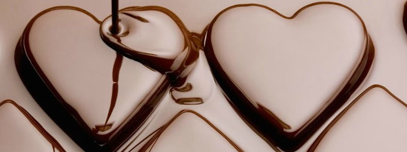Regalo romantico de chocolate o bombones